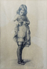 Bambina che si aggiusta il vestitino