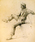 Giovane seduto