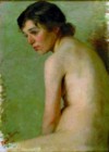 La filatrice in posa